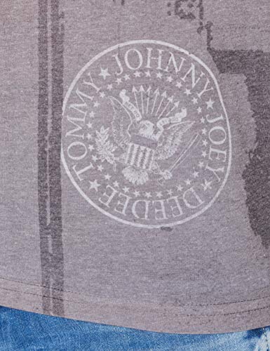 Rockoff Trade Ramones Subway Sublimation Camiseta, Gris, XXL para Hombre