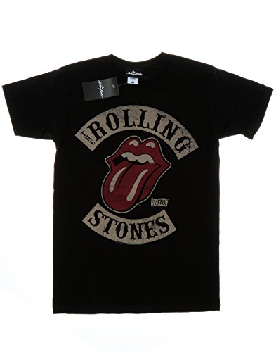 Rolling Stones Tour 78 Mens Blk TS Camiseta, Negro (Black), XX-Large para Hombre