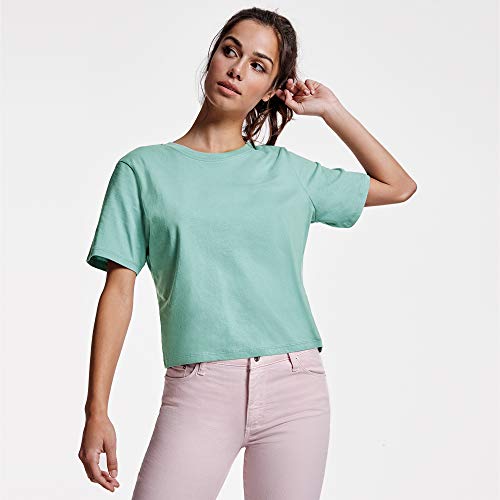ROLY Camiseta Diseño Mujer (Pack 5) | Talle Corto y Holgado | Oversize | 100% Algodón (5 Colores, M)