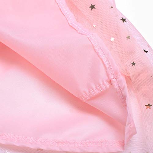 Ropa Bebe Niña Verano 2019 SHOBDW Vestidos De Bebé Niñas Tutú Faldas Princesa Faldas De Ballet De Baile De Fiesta con Lentejuelas De Stars Fotografía Prop Linda(Rosa,5T)