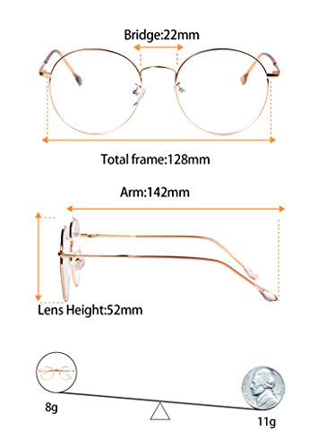 ROSA&ROSE Gafas para Ordenador Anti luz Azul - Gafas con Filtro de luz Azul bloqueo de luz azul Evita la Fatiga Ocular para Hombre Mujer