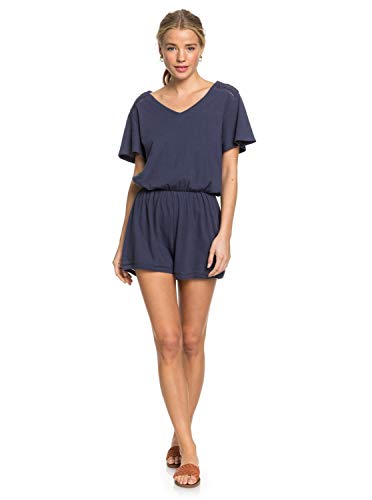 Roxy Bali Free Love - Mono Corto De Manga Corta para Mujer Mono Corto De Manga Corta, Mujer, Mood Indigo, XL