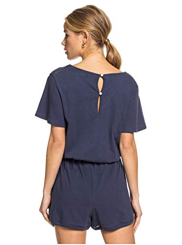 Roxy Bali Free Love - Mono Corto De Manga Corta para Mujer Mono Corto De Manga Corta, Mujer, Mood Indigo, XS