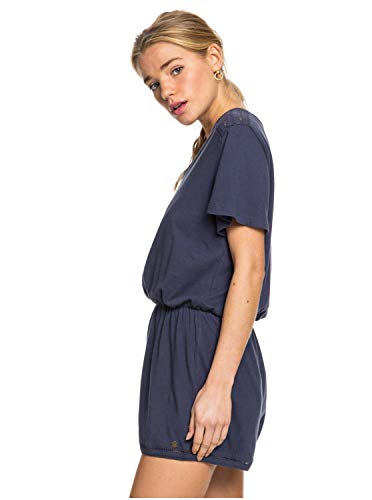 Roxy Bali Free Love - Mono Corto De Manga Corta para Mujer Mono Corto De Manga Corta, Mujer, Mood Indigo, XS
