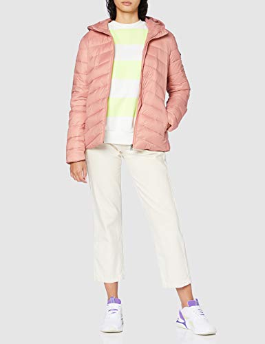 Roxy Coast Road-Chaqueta con Acolchado, Resistente Al Agua, Ligera Y Plegable para Mujer, Ash Rose, XS