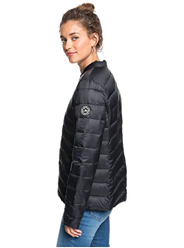 Roxy Coast Road - Chaqueta Con Acolchado, Resistente Al Agua, Ligera Y Plegable Para Mujer Chaqueta Con Acolchado, Resistente Al Agua, Ligera Y Plegable, Mujer, anthracite, M