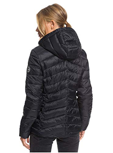 Roxy Coast Road - Chaqueta Con Acolchado, Resistente Al Agua, Ligera Y Plegable Para Mujer Chaqueta Con Acolchado, Resistente Al Agua, Ligera Y Plegable, Mujer, anthracite, L