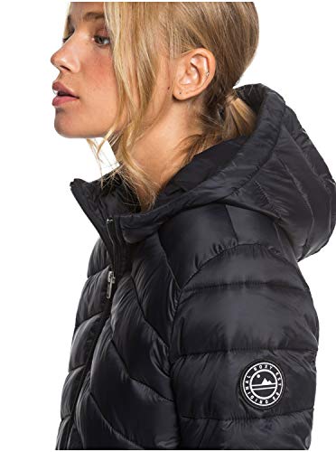 Roxy Coast Road - Chaqueta Con Acolchado, Resistente Al Agua, Ligera Y Plegable Para Mujer Chaqueta Con Acolchado, Resistente Al Agua, Ligera Y Plegable, Mujer, anthracite, L
