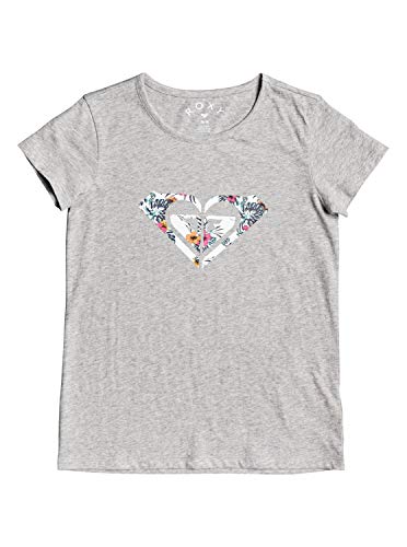Roxy Endless Music Print B - Camiseta para Chicas 4-16 Camiseta, Niñas, Heritage Heather, 16/XXL