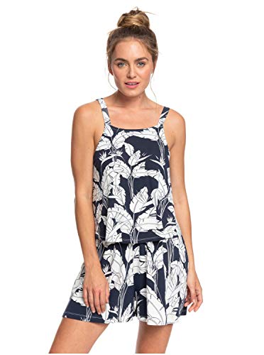 Roxy Favorite Song-Mono Corto con Tiras para Mujer, Mood Indigo Flying Flowers, S