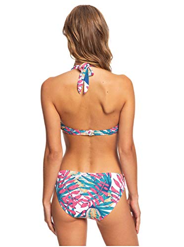 Roxy Into The Sun - Conjunto De Bikini Deportivo para Mujer Conjunto De Bikini Deportivo, Mujer, Anthracite Tropicoco S, XL