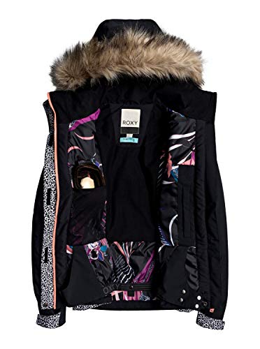 Roxy Jet Ski - Chaqueta Para Nieve Para Mujer Chaqueta Para Nieve, Mujer, true black pop animal, M