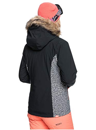 Roxy Jet Ski - Chaqueta Para Nieve Para Mujer Chaqueta Para Nieve, Mujer, true black pop animal, M