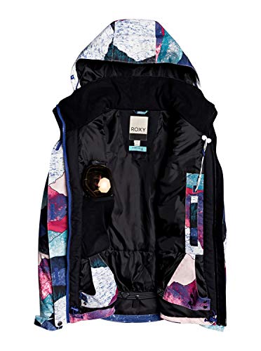 Roxy Jetty-Chaqueta para Nieve para Mujer, Bright White Annecy, XL