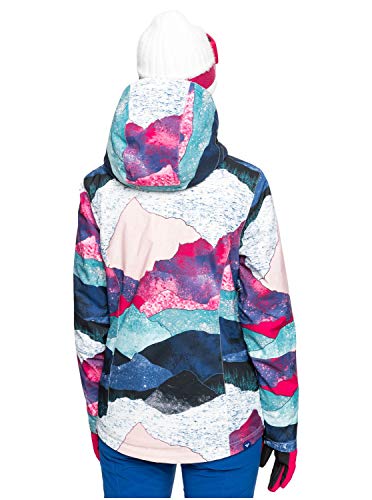 Roxy Jetty-Chaqueta para Nieve para Mujer, Bright White Annecy, XL