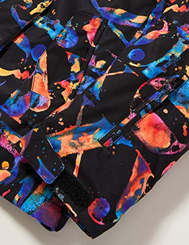 Roxy Jetty - Chaqueta Para Nieve Para Niñas 8-16 Chaqueta Para Nieve, Niñas, true black magic carpet, 14/XL