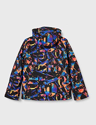 Roxy Jetty - Chaqueta Para Nieve Para Niñas 8-16 Chaqueta Para Nieve, Niñas, true black magic carpet, 14/XL