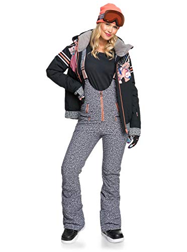 Roxy Pop Snow Summit - Pantalón Shell de Peto para Nieve - Mujer - XL - Negro