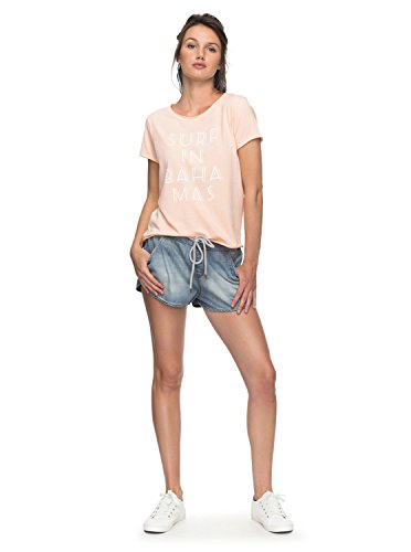 Roxy Pop Surf B Camiseta, Mujer, Rosa (Tropical Peach/Solid), XL