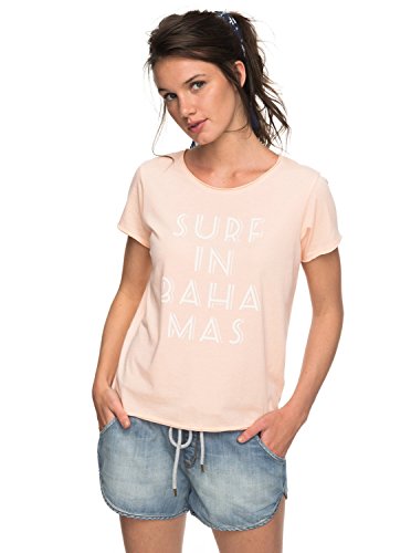 Roxy Pop Surf B Camiseta, Mujer, Rosa (Tropical Peach/Solid), XL