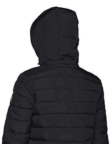 Roxy Rock Peak-Chaqueta Acolchada Impermeable para Mujer, True Black, S