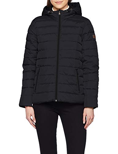 Roxy Rock Peak-Chaqueta Acolchada Impermeable para Mujer, True Black, S