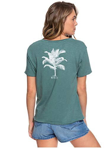 Roxy Star Solar-Camiseta con Bolsillo para Mujer, North Atlantic, M