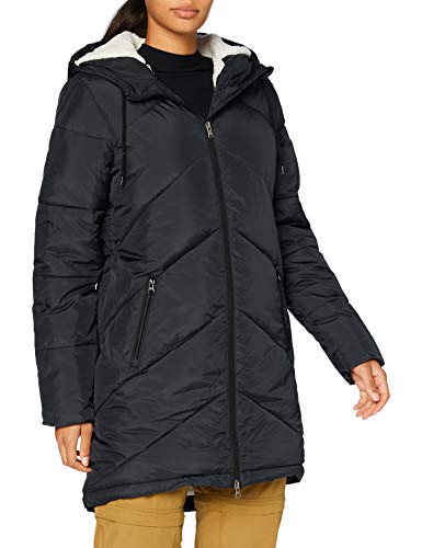 Roxy Storm Warning - Chaqueta Resistente Al Agua De Corte Amplio Con Capucha Y Acolchado Para Mujer Chaqueta Resistente Al Agua De Corte Amplio Con Capucha Y Acolchado, Mujer, anthracite, M
