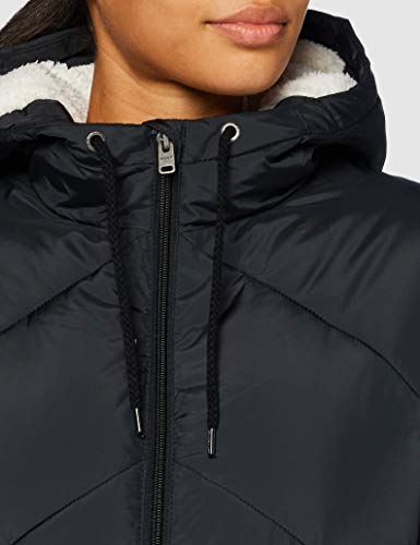 Roxy Storm Warning - Chaqueta Resistente Al Agua De Corte Amplio Con Capucha Y Acolchado Para Mujer Chaqueta Resistente Al Agua De Corte Amplio Con Capucha Y Acolchado, Mujer, anthracite, M
