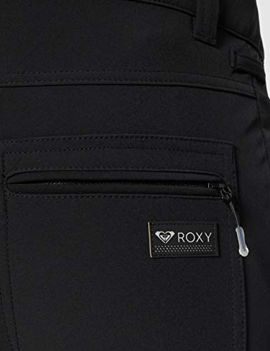 Roxy Summit-Pantalón Shell De Peto para Nieve para Mujer, True Black, XL