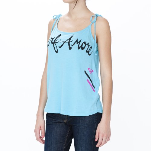 Roxy Sunny Side Surf Amore - Camiseta de Tirantes para Mujer Azul Turquesa Talla:Extra-Large