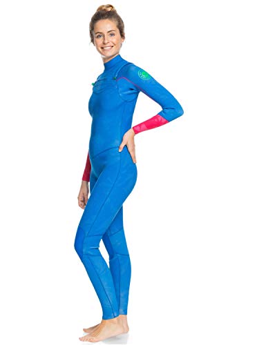 roxy Traje de Surf con Cremallera en el Pecho para Mujer Bañador, Princess Blue/Beet P, 14