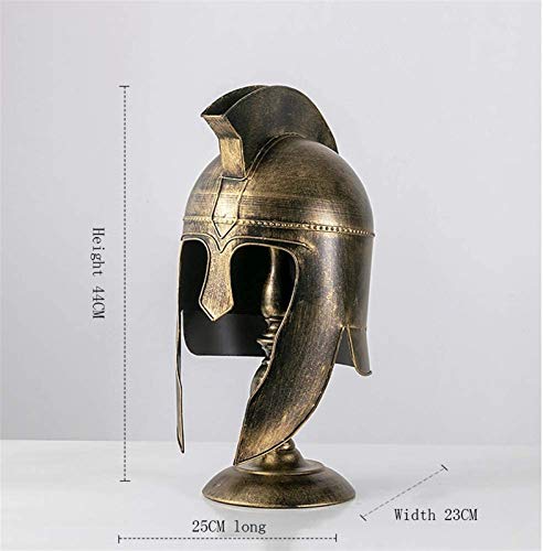 RSBCSHI Casco 9.8x9x17.3in, Personalidad dominante Retro Casco de Guerrero de Hierro Forjado, decoración de la decoración Creativa para el mostrador de Bar KTV
