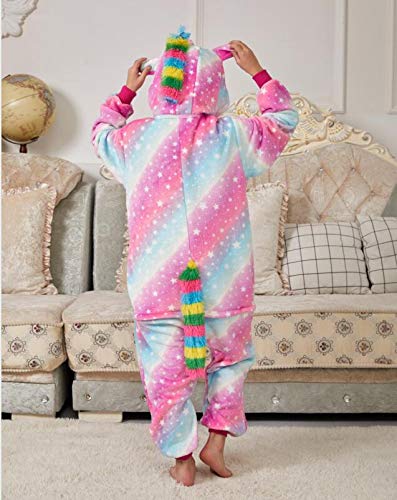 Ruiuzioong - Pijama de unicornio para niños, unisex, diseño de animal, ropa para dormir, disfraz, mono para niños y niñas