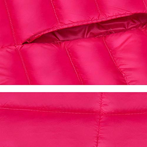 RYDRQF fsh-901 - Chaqueta de invierno para mujer, muy ligera, con capucha, Mujer, rosa, large