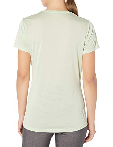 SALOMON Agile SS tee Camiseta De Manga Corta, Mujer, Seacrest/White/Heather, M