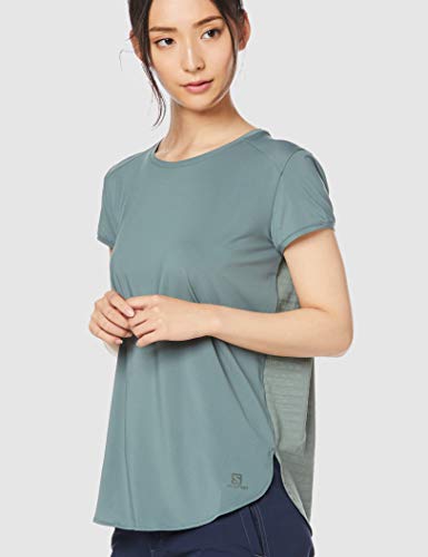SALOMON Comet Breeze W Camiseta de Manga Corta, Mujer, Verde (Balsam Green), XS