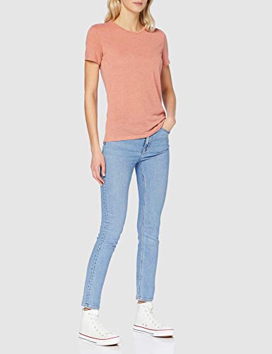 SALOMON Comet CLAS SS tee W Camiseta, Mujer, Burnt Coral/Heather, XS