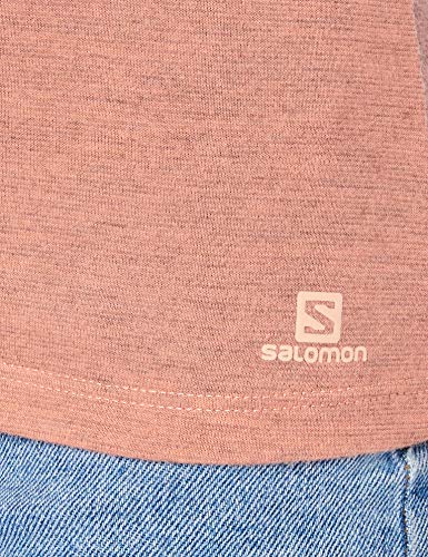 SALOMON Comet CLAS SS tee W Camiseta, Mujer, Burnt Coral/Heather, XS