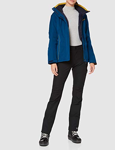 SALOMON Fantasy Jkt W Chaquetón con Capucha para esquí, Mezcla de sintéticos, Mujer, Azul (Poseidon), L