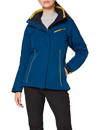 SALOMON Fantasy Jkt W Chaquetón con Capucha para esquí, Mezcla de sintéticos, Mujer, Azul (Poseidon), L