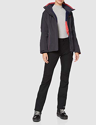 SALOMON Fantasy Jkt W Chaquetón con Capucha para esquí, Mezcla de sintéticos, Mujer, Gris (Ebony), S