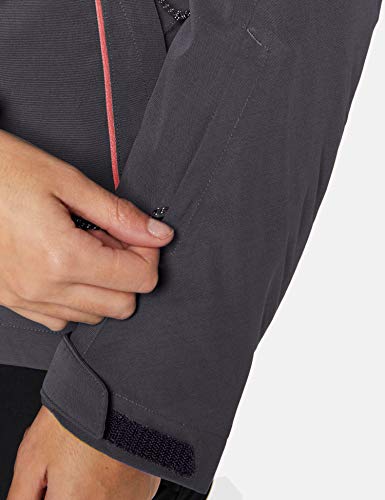 SALOMON Fantasy Jkt W Chaquetón con Capucha para esquí, Mezcla de sintéticos, Mujer, Gris (Ebony), S