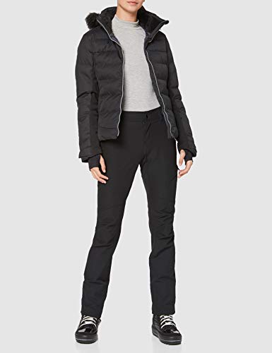 SALOMON Stormcozy Jkt W Chaquetón con Capucha para esquí, Mezcla de sintéticos, Mujer, Negro, S