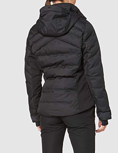 SALOMON Stormcozy Jkt W Chaquetón con Capucha para esquí, Mezcla de sintéticos, Mujer, Negro, S