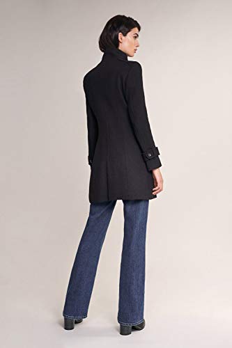 Salsa Abrigo de paño Largo con Detalles