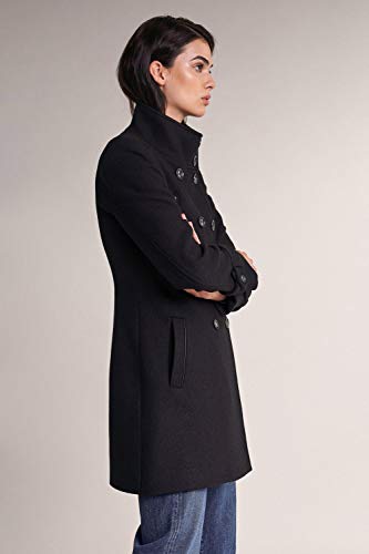 Salsa Abrigo de paño Largo con Detalles