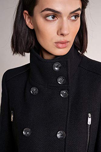 Salsa Abrigo de paño Largo con Detalles