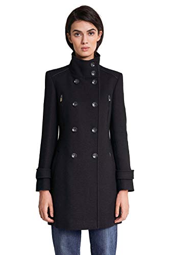 Salsa Abrigo de paño Largo con Detalles