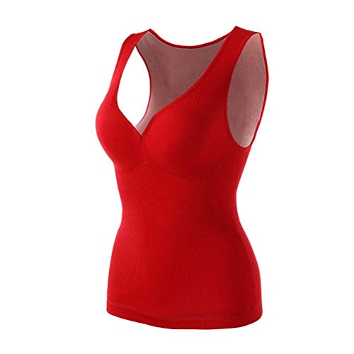 Saoye Fashion Engrosamiento con Cuello En V Interior Térmica Más Chaleco Ropa Elástico De TER